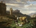 italian cow landscape